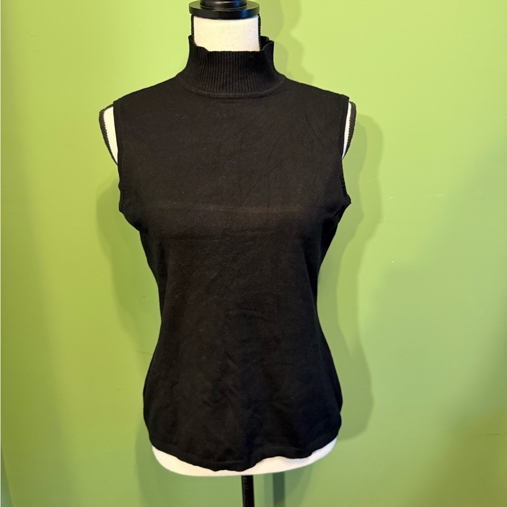 ❤️ 2 for $10 ❤️ Tribal Black Sleeveless Mock Neck Top